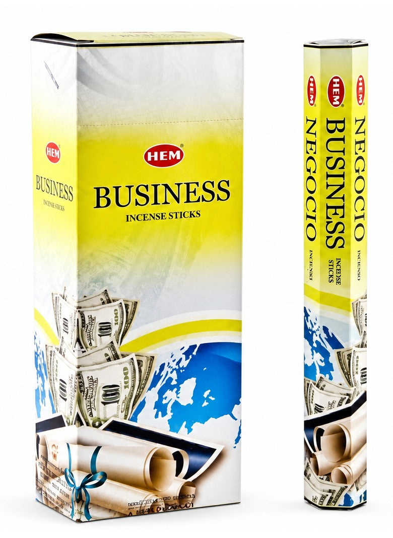 Hem Business Incense Sticks - 120 Stick Bulk Box (6 Inner Tubes of 20)
