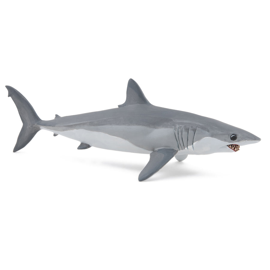 Papo Mako Shark Hand Painted Figurine - Heirloom Quality Collectible (56062)