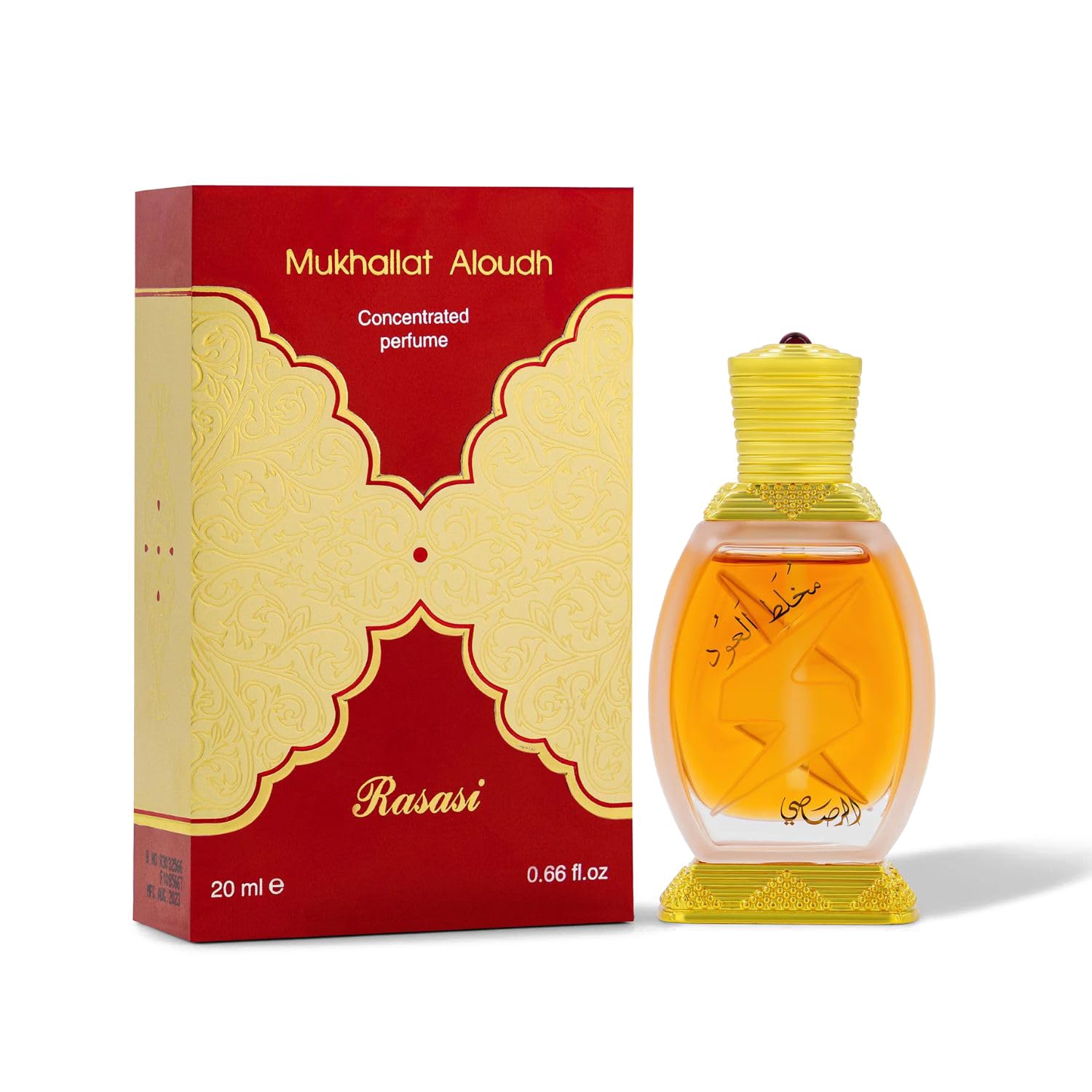Rasasi Mukhalat Al Oudh Concentrated Perfume Oil, 0.68 Oz (20ml)