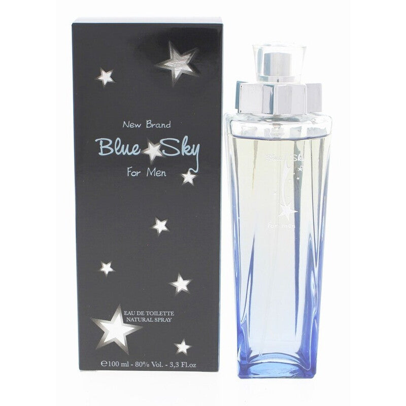 New Brand Blue Sky Cologne for Men  EDT Spray, 3.3 oz (100 ml), Fruity