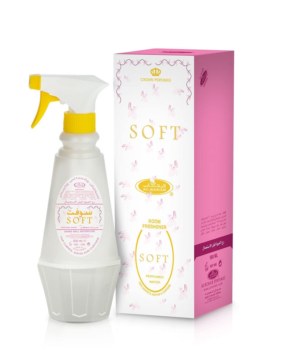 Al Rehab Soft Air Room Freshener Spray 16.9 Fl Oz (500 ml)
