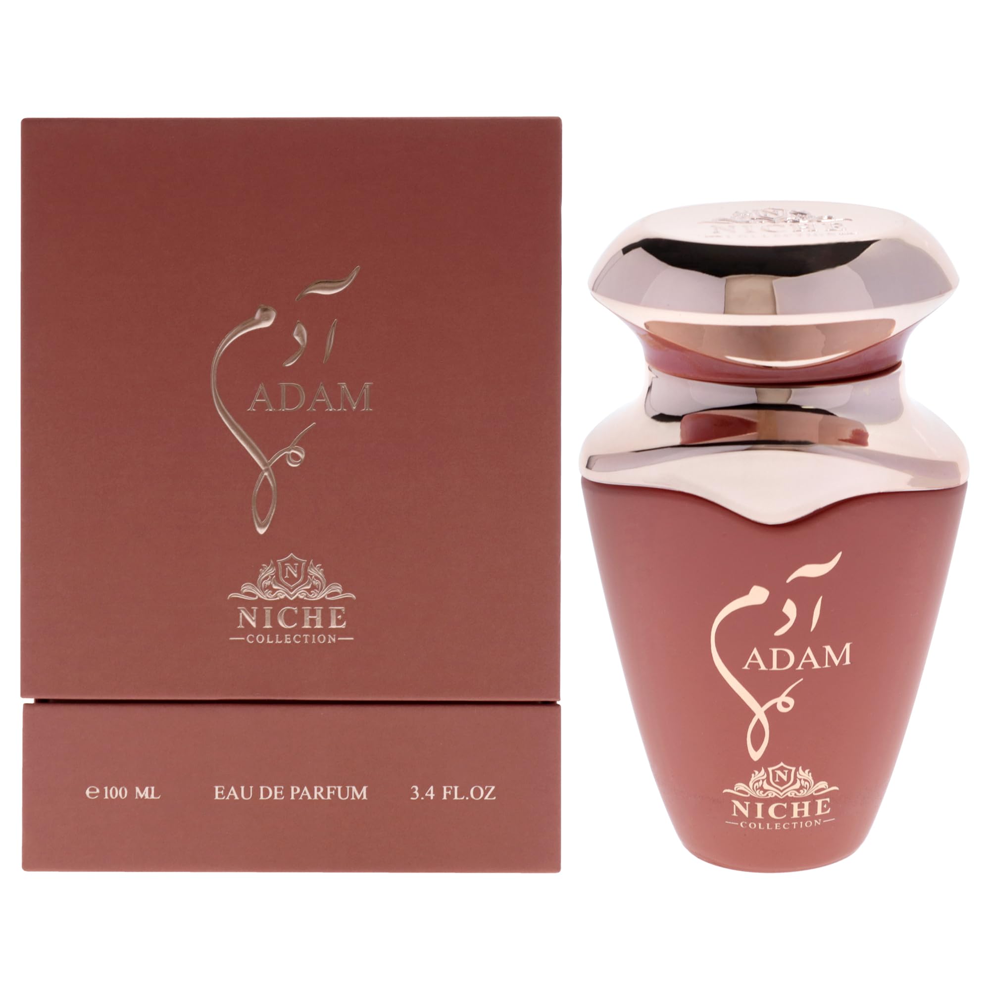 Khalis Adam Niche Collection Eau de Parfum for Men, Spicy Citrus Woody Fragrance with Refined Masculine Character, 3.4 oz Spray