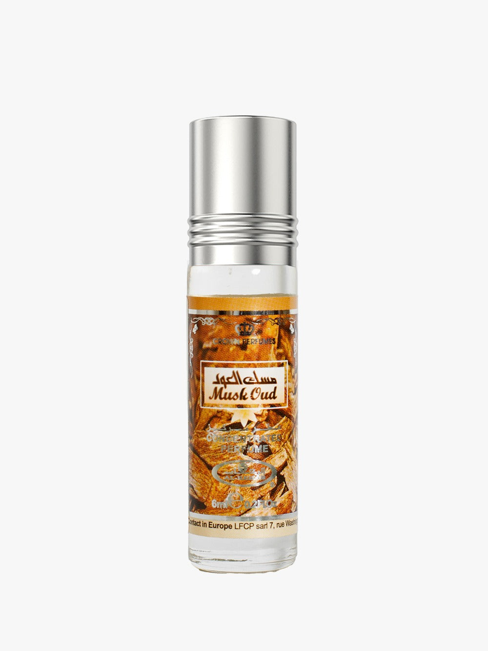Al Rehab Musk Oud Perfume Oil Roll On 0.2 Fl Oz (6 mL)