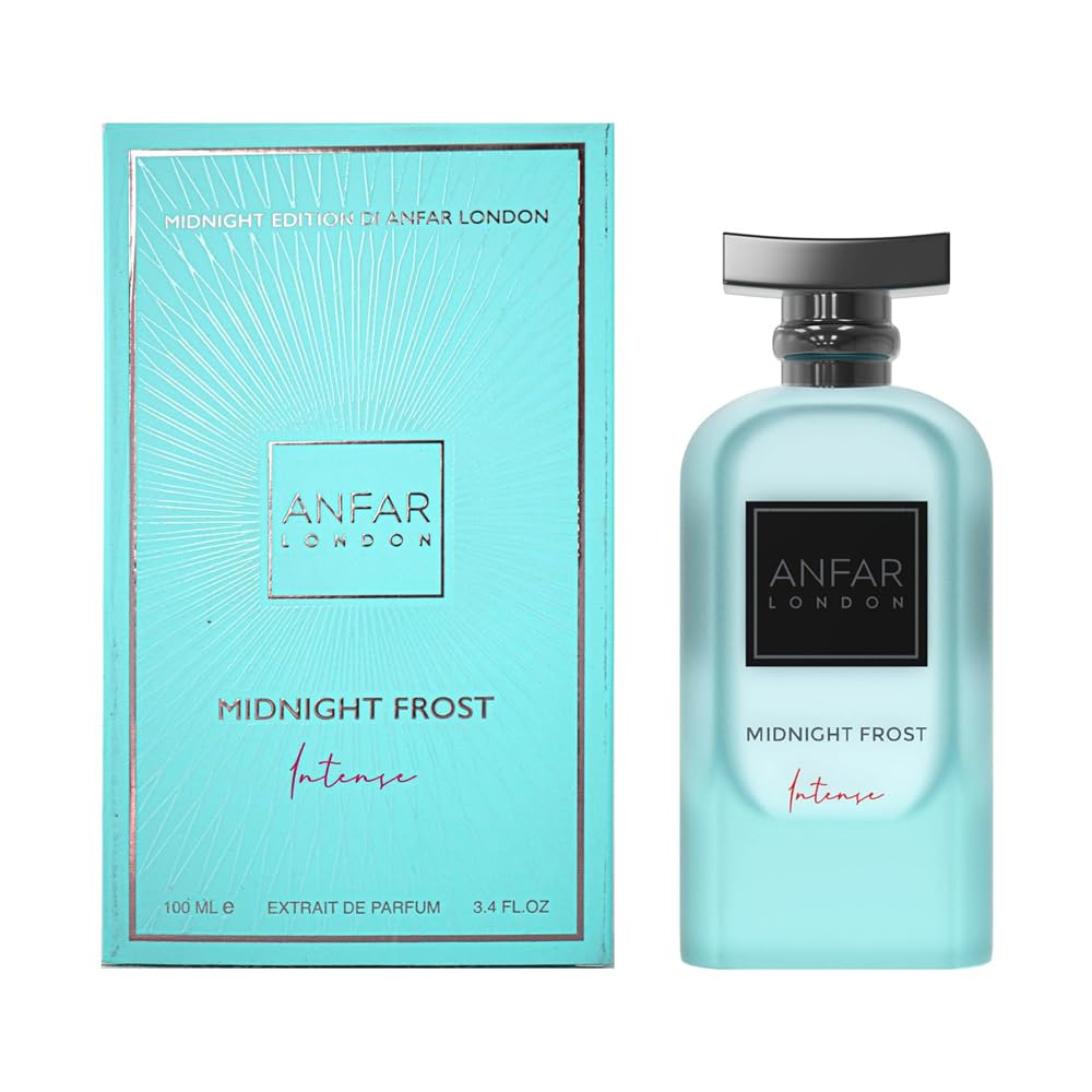 Anfar London Midnight Frost Intense Extrait de Parfum for Women Spicy Woody Fragrance 3.4 oz Spray