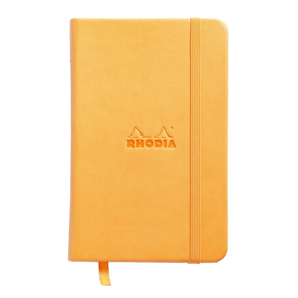Cuaderno web Rhodia Webbies - Cuadrícula de puntos, 96 hojas, 3 1/2 x 5 1/2, tapa naranja
