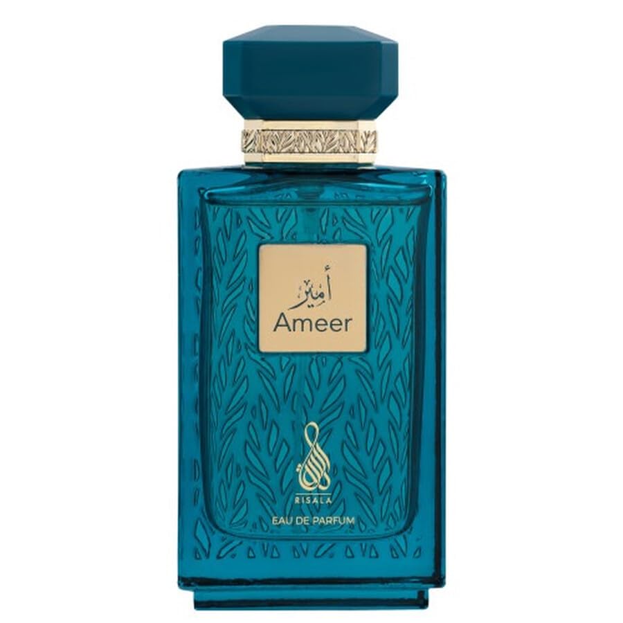 Risala Ameer Eau de Parfum Unisex, Aromatic Fougere Fragrance with Apple Mint Tonka and Cedarwood, 3.4 oz Spray