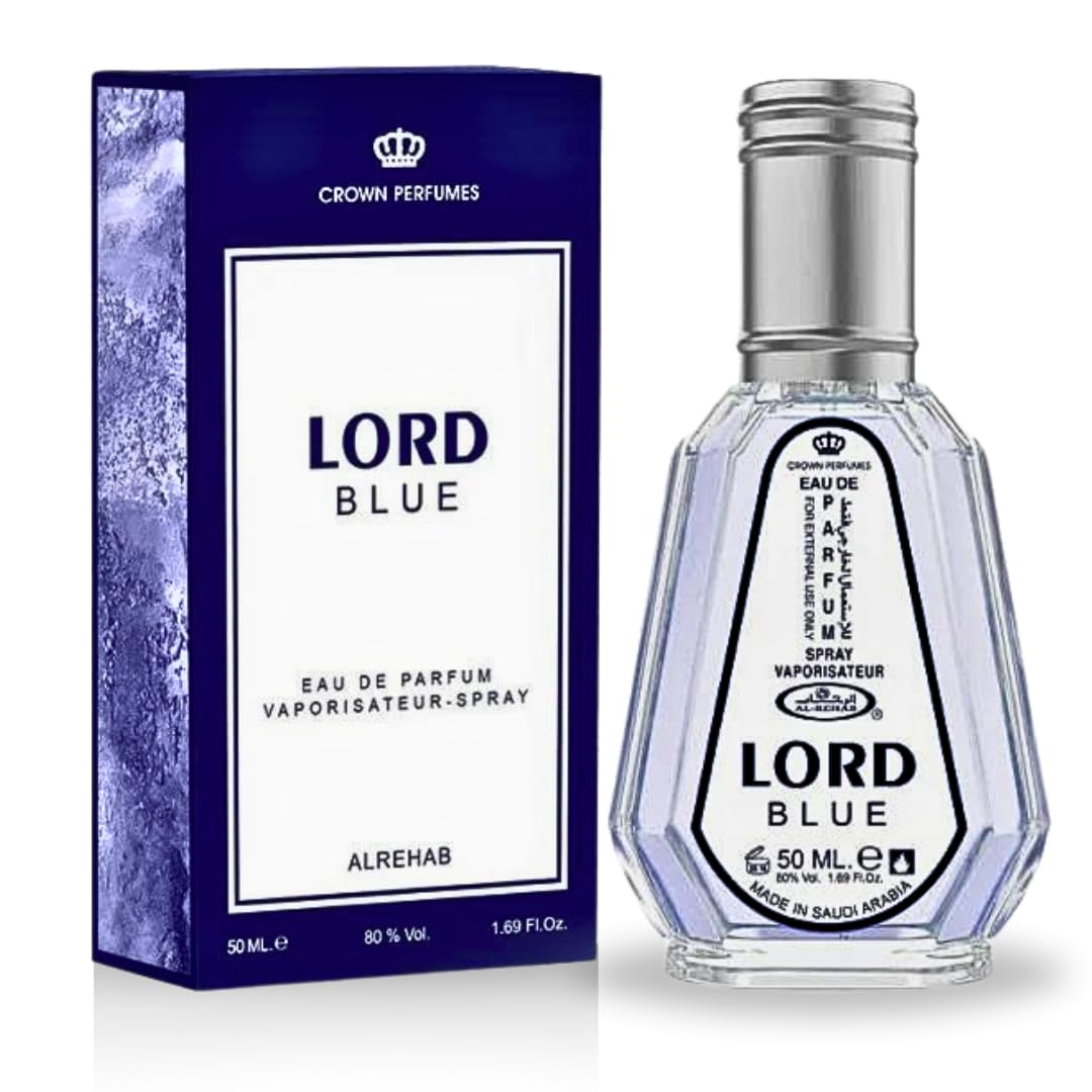 Al Rehab Lord Blue Eau de Parfum Spray, 1.65 Fl Oz (50 ml)