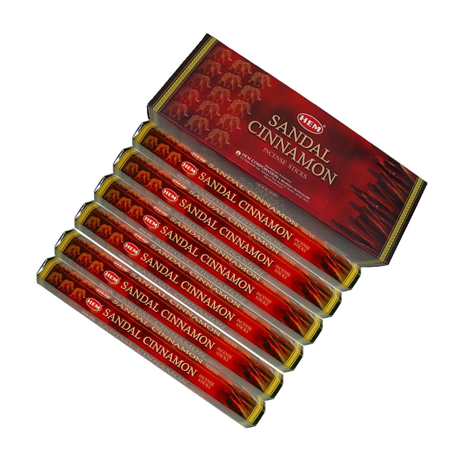 Hem Sandalwood & Cinnamon Incense Sticks - 120 Stick Bulk Box