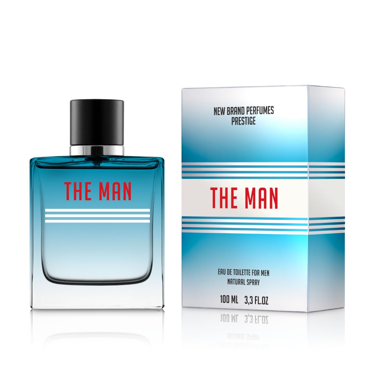 New Brand Prestige The Man Eau de Toilette Men Spicy Woody Scent 3.3 oz Spray