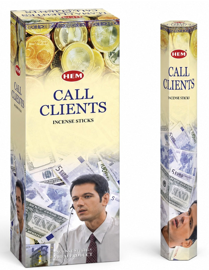 Incienso para clientes Hem Call, caja de 120 varillas