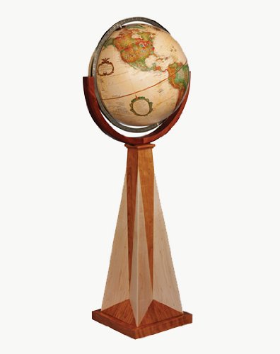Replogle Obelisk Floor Globe, Antique - Frank Lloyd Wright Collection
