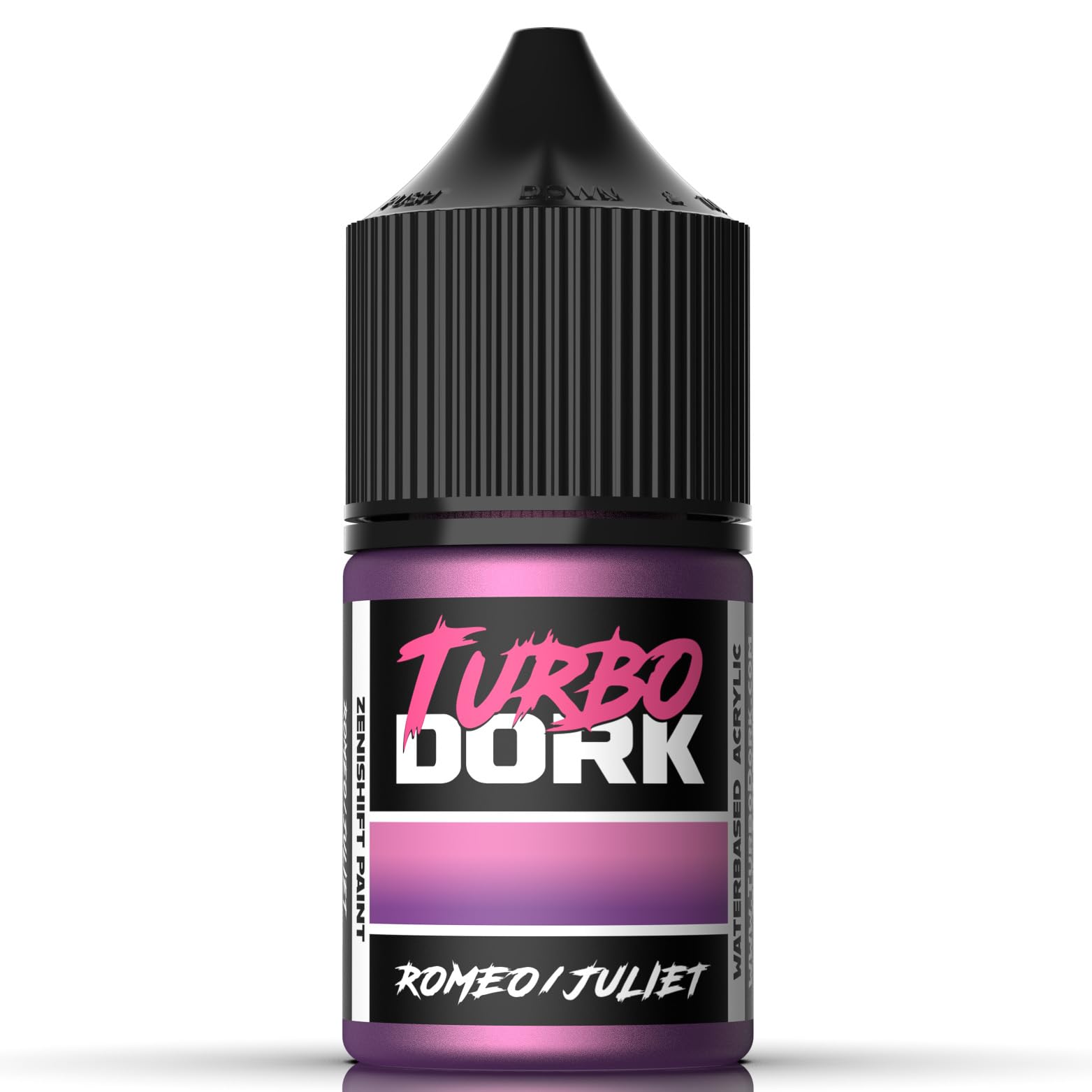 Turbo Dork Romeo and Juliet ZeniShift Acrylic Paint 22ml Bottle - Water-based Non-Toxic Metallic Color Shifting Paint