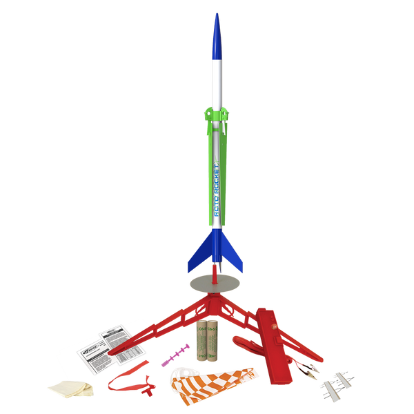Estes Roto-Rocket Starter Set  Beginner Model Rocket Launch Kit with Spinning Recovery