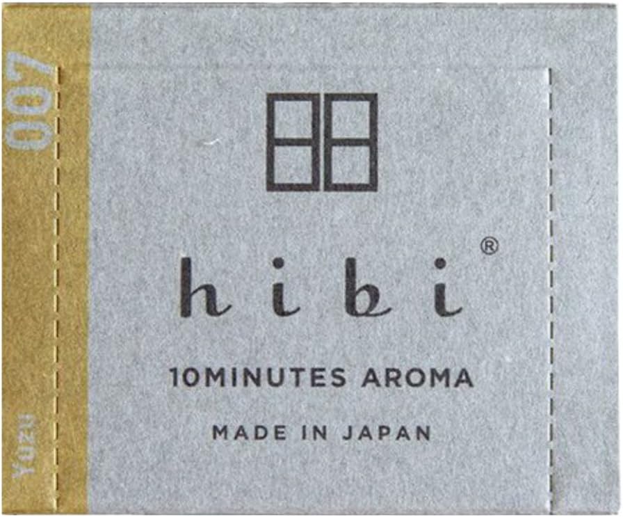 hibi 10 Minutes Aroma Incense Matches Yuzu Box of 30 - Thumbnail 3