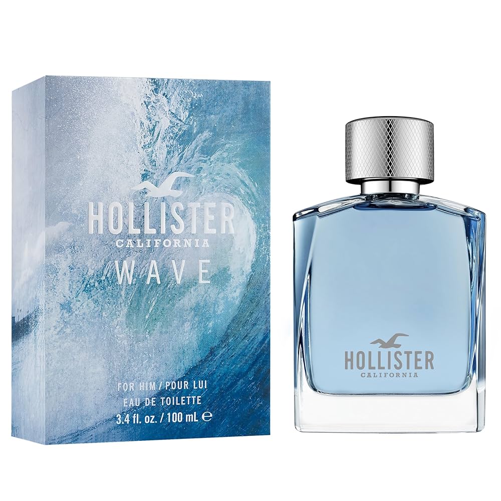 Hollister Wave EDT Spray for Men, 3.4 Oz
