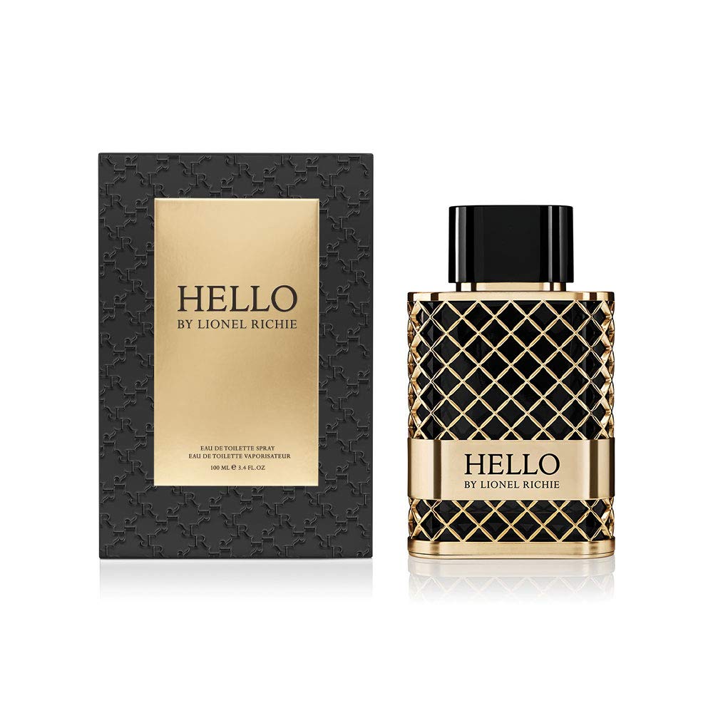 Lionel Richie Hello Eau de Toilette Men Aromatic Woody Scent 3.4 oz Spray