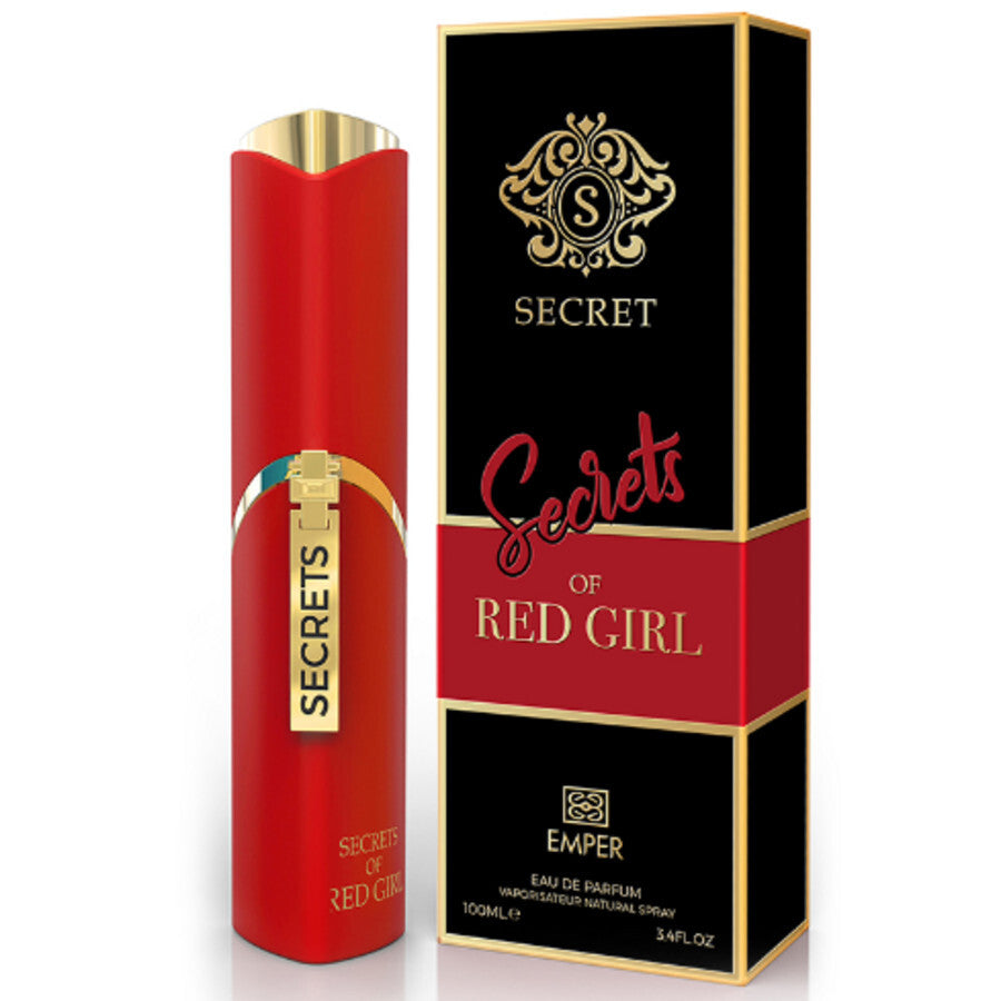 Emper Secrets of Red Girl Eau de Parfum Spray, 3.4 Fl Oz (100 ml)