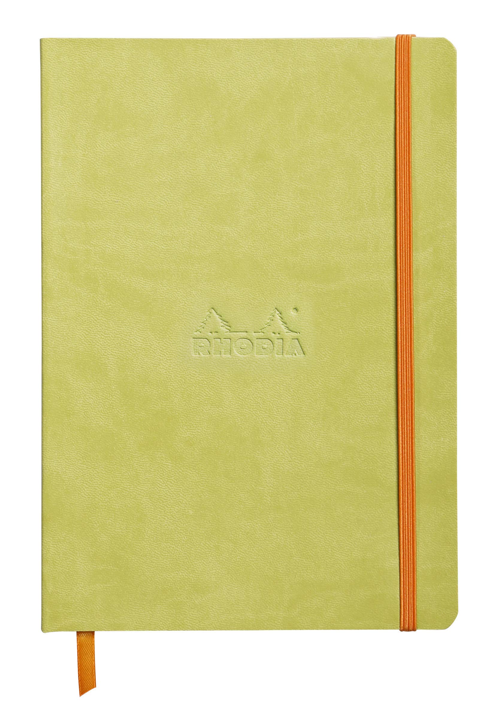 Rhodia Rhodiarama Soft Notebook - 80 Dots Sheets - 6 x 8 1/4 - Anise