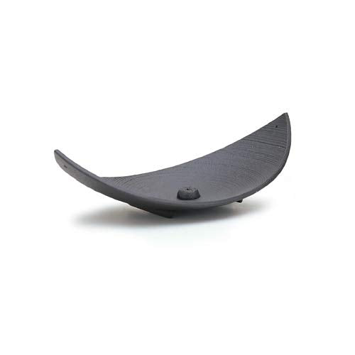 Nippon Kodo Large Bamboo Leaf Cast Iron Incense Holder, 14.17" (79813)