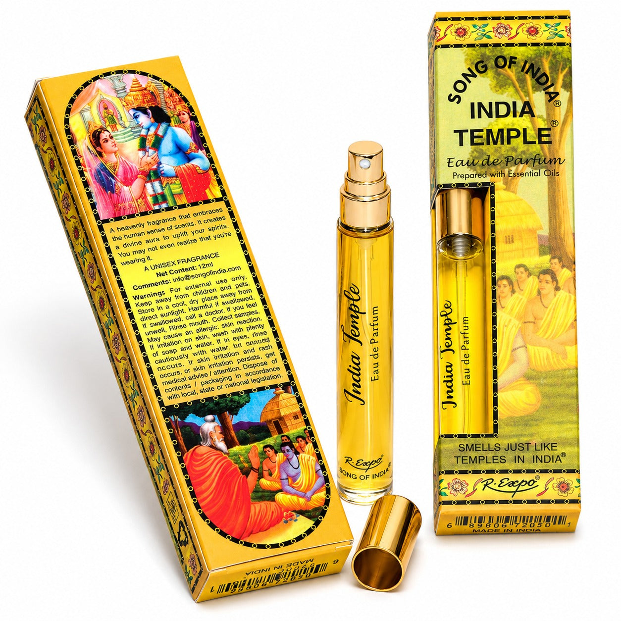 Song of India India Temple Eau de Parfum Spray, 12 ml (0.41 oz)