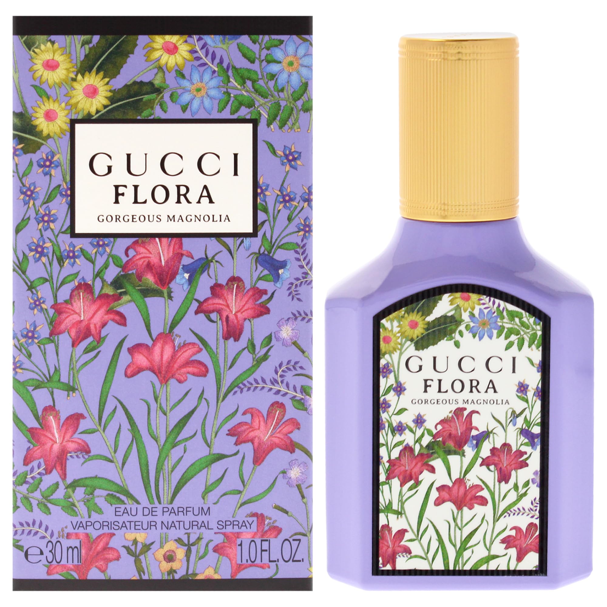 Gucci Flora Gorgeous Magnolia Eau de Parfum Women Floral Magnolia Scent 1.0 oz Spray