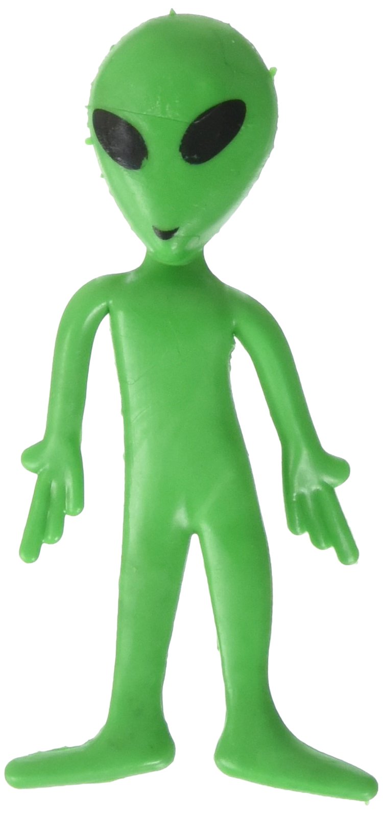 Rhode Island Novelty Bendable Aliens, 3-Inch (Pack of 12) - Green