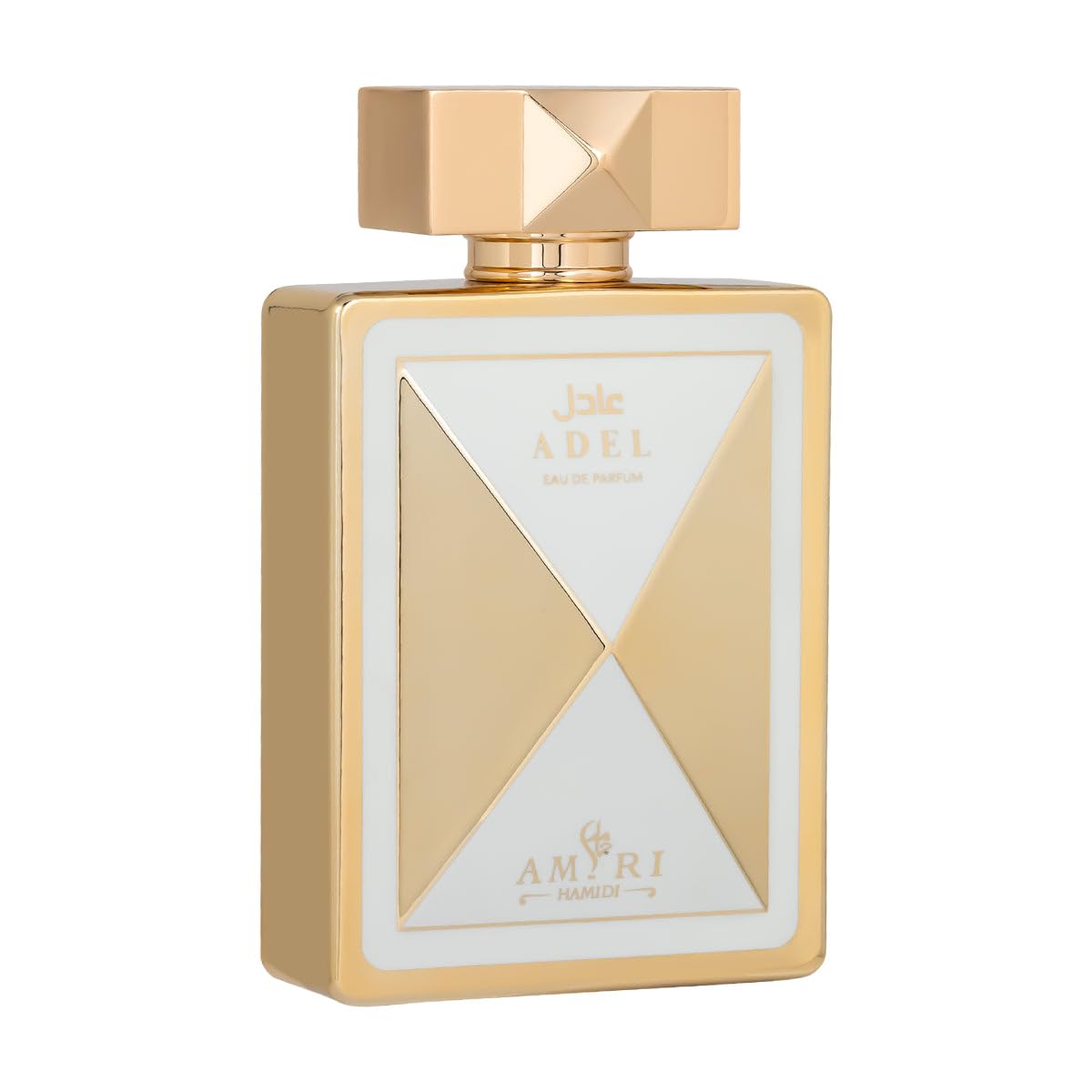 Hamidi Adel Eau de Parfum Unisex, Oriental Floral Oud Fragrance with Bergamot Violet Patchouli and Vanilla, 3.4 oz Spray