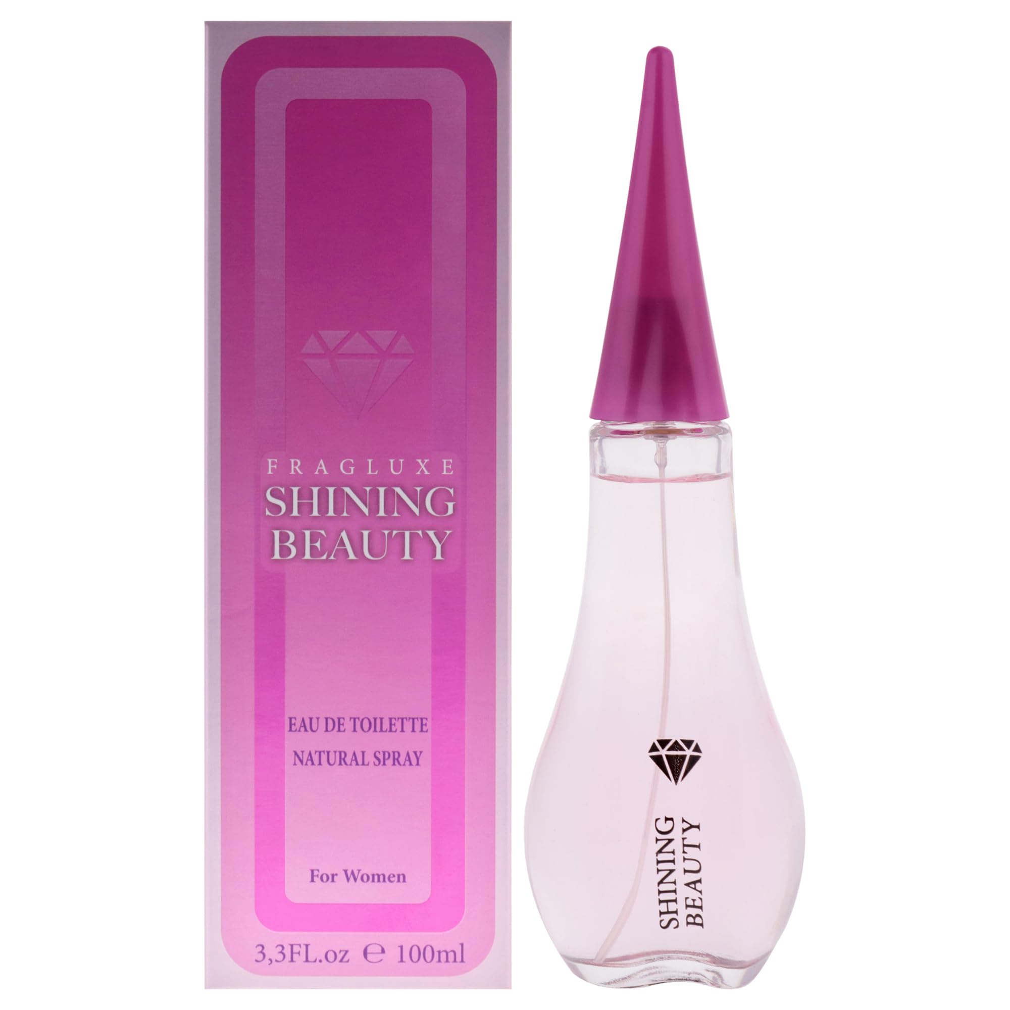 Fragluxe Shining Beauty Eau de Toilette Women Sweet Floral Scent 3.3 oz Spray
