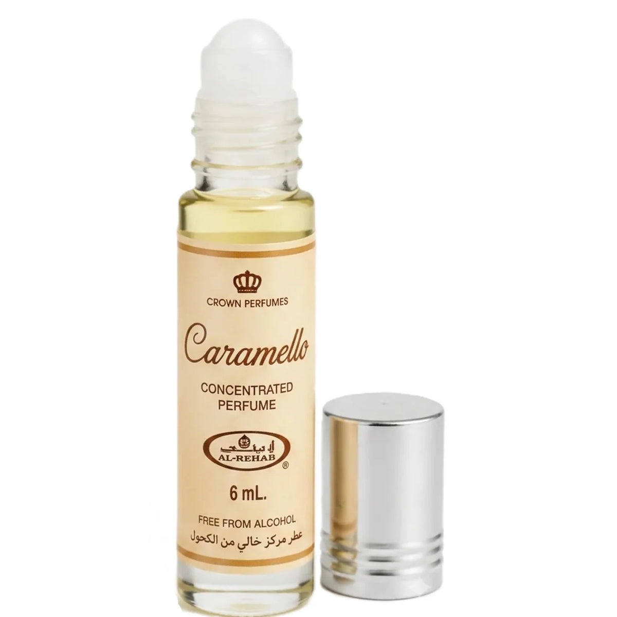 Al Rehab Caramello Roll-On Perfume Oil, Oriental Vanilla, 0.2 Fl Oz