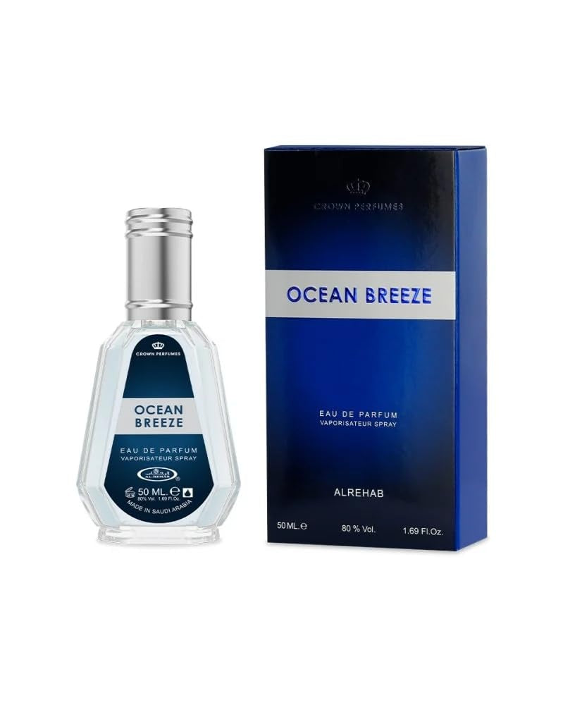 Al Rehab Ocean Breeze Eau de Parfum Spray, 1.65 Fl Oz (50 ml)