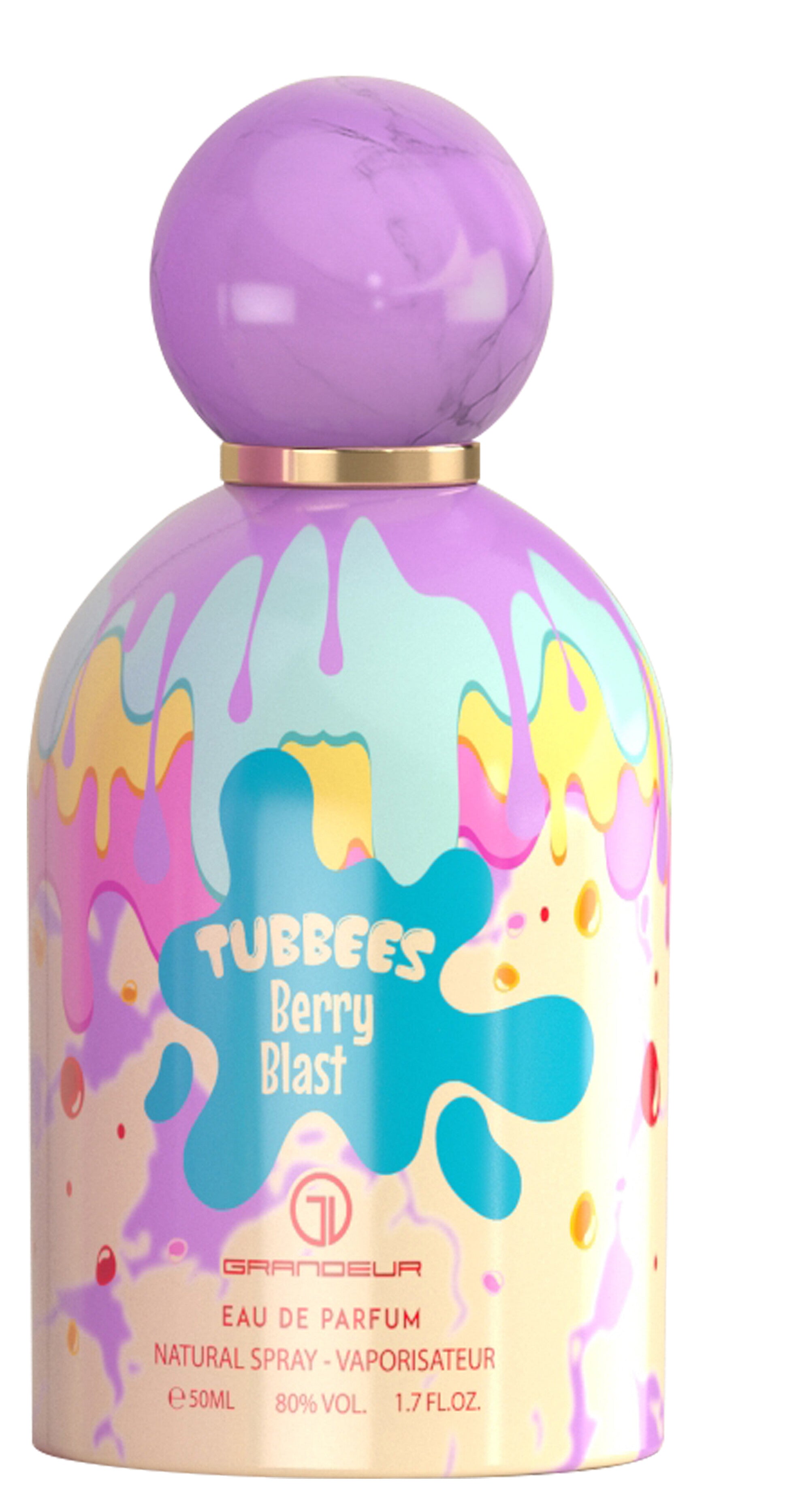 Tubbees Berry Blast by Grandeur Eau de Parfum Spray, 1.7 Fl Oz (50 ml)