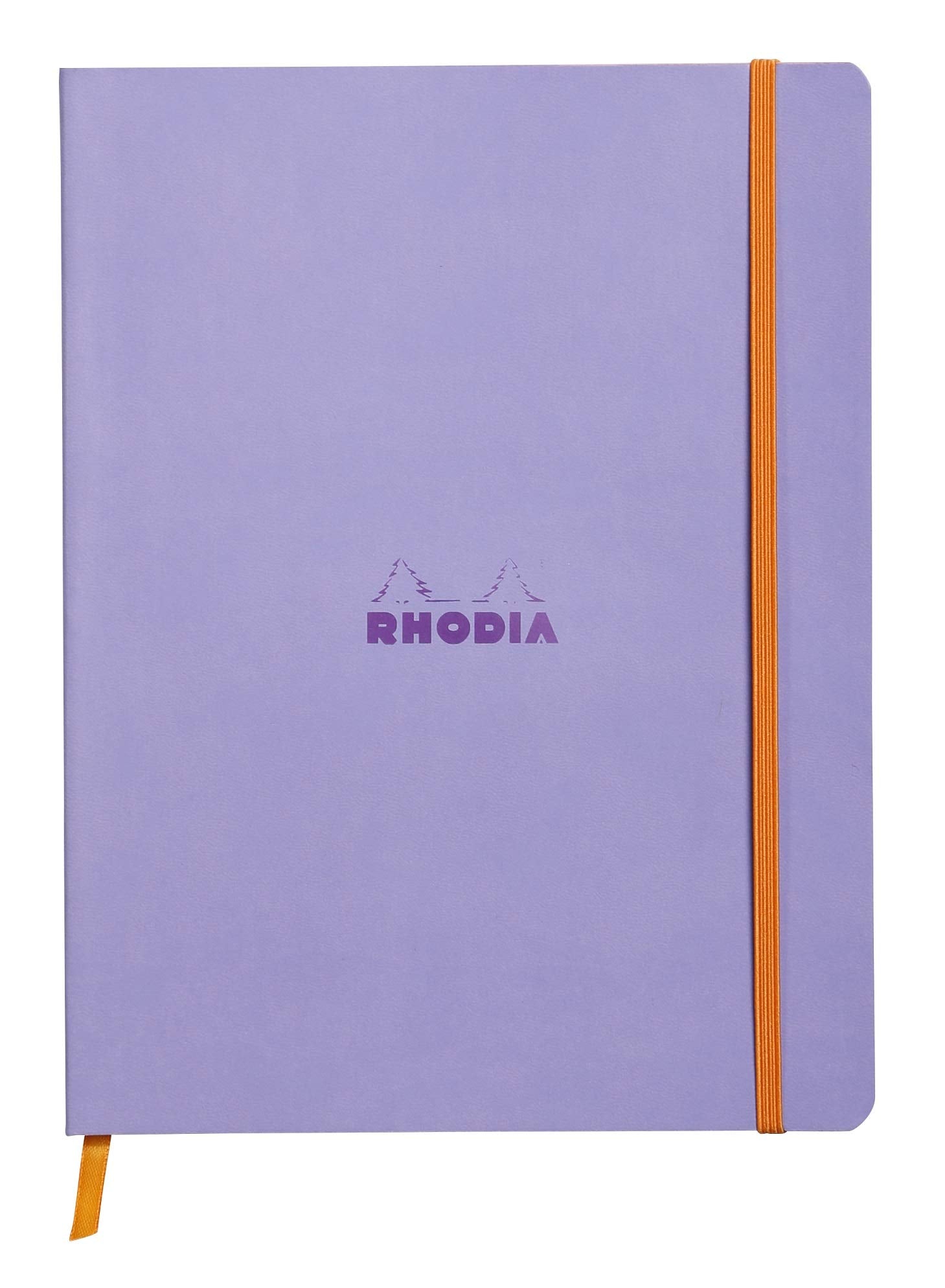 Rhodia Rhodiarama Softcover Notebook - 80 Dots Sheets - 9 3/4 x 7 1/2 - Iris