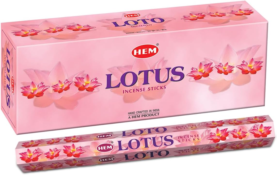 Hem Lotus Incense Sticks - 120 Stick Bulk Box (6 Inner Tubes of 20)