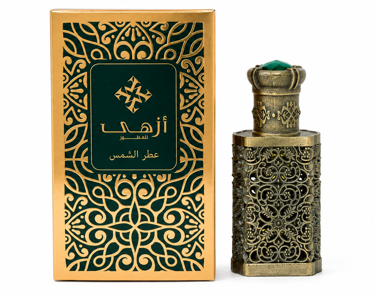 Azha Attar Al Shams Perfume Oil for Unisex  Perfume Oil, 0.33 oz / 10 ml
