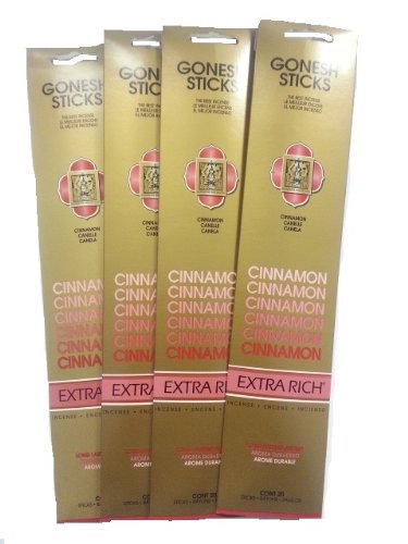 Gonesh Incense Sticks - Cinnamon lot of 4