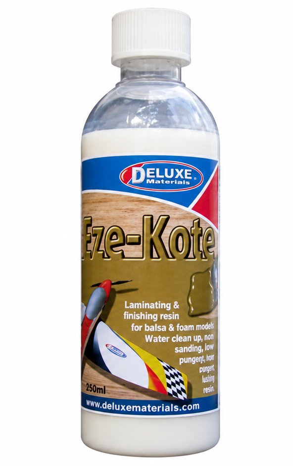 Deluxe Materials Eze-Kote Finishing Resin, 500ml Water-Based Composite Coating