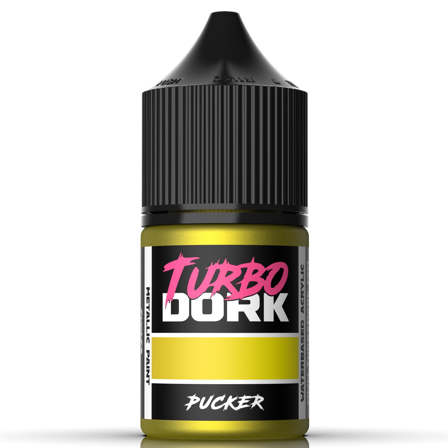 Turbo Dork Pucker Metallic Acrylic Paint 22ml Bottle - Water-based Non-Toxic Metallic Finish Paint