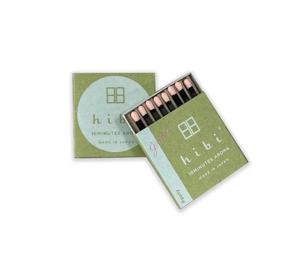 hibi 10 Minutes Aroma Incense Matches Cinnamon Box of 8 - Thumbnail 4