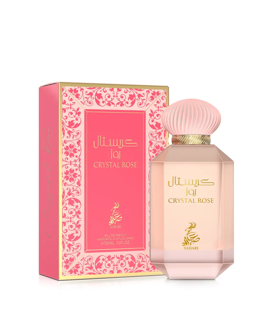 Sahari Crystal Rose Eau de Parfum Spray for Women, 3.4 Fl Oz (100 ml)