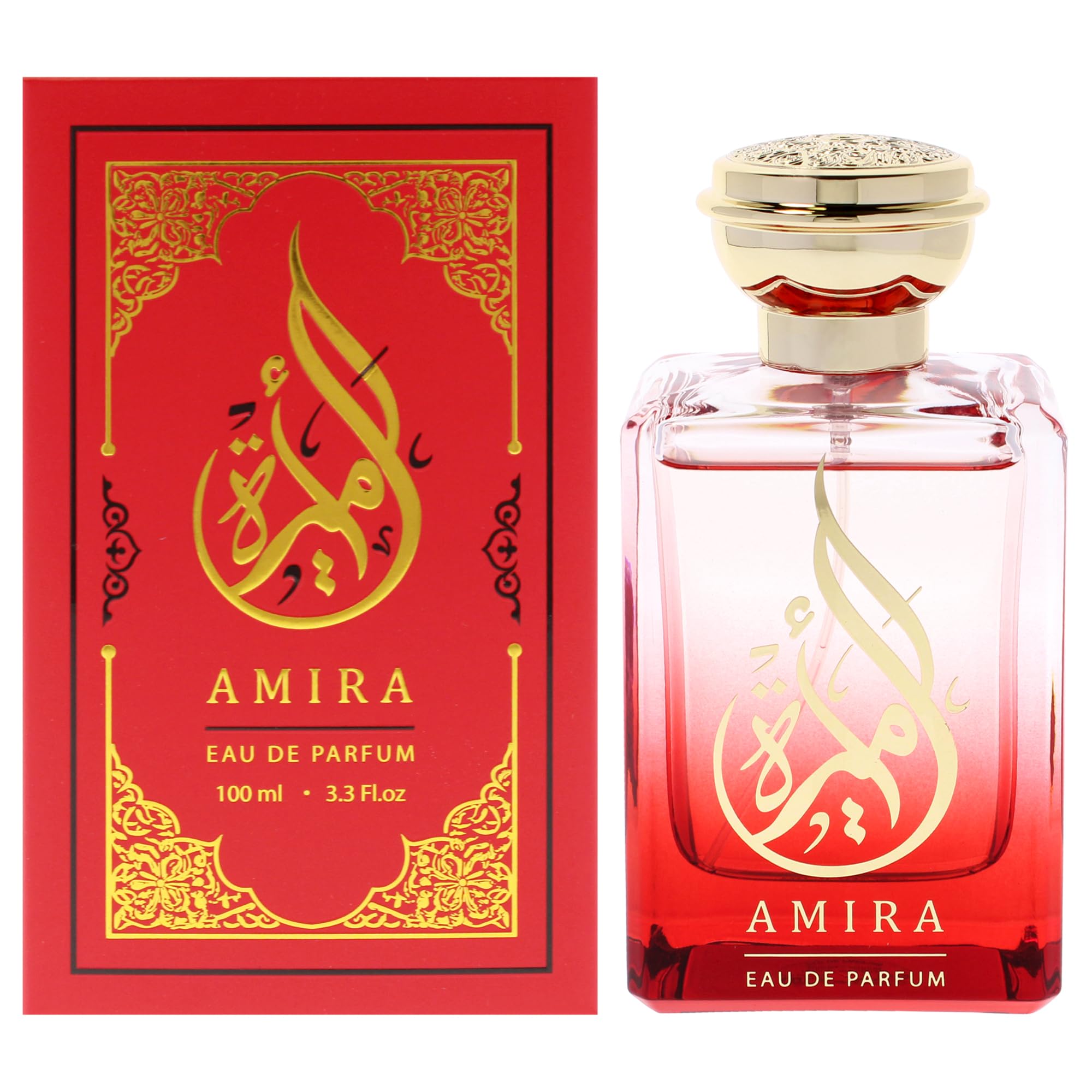 New Brand Oriental Amira Eau de Parfum Unisex, Exotic Oriental Floral Spicy Fragrance for Special Occasions, 3.3 oz Spray