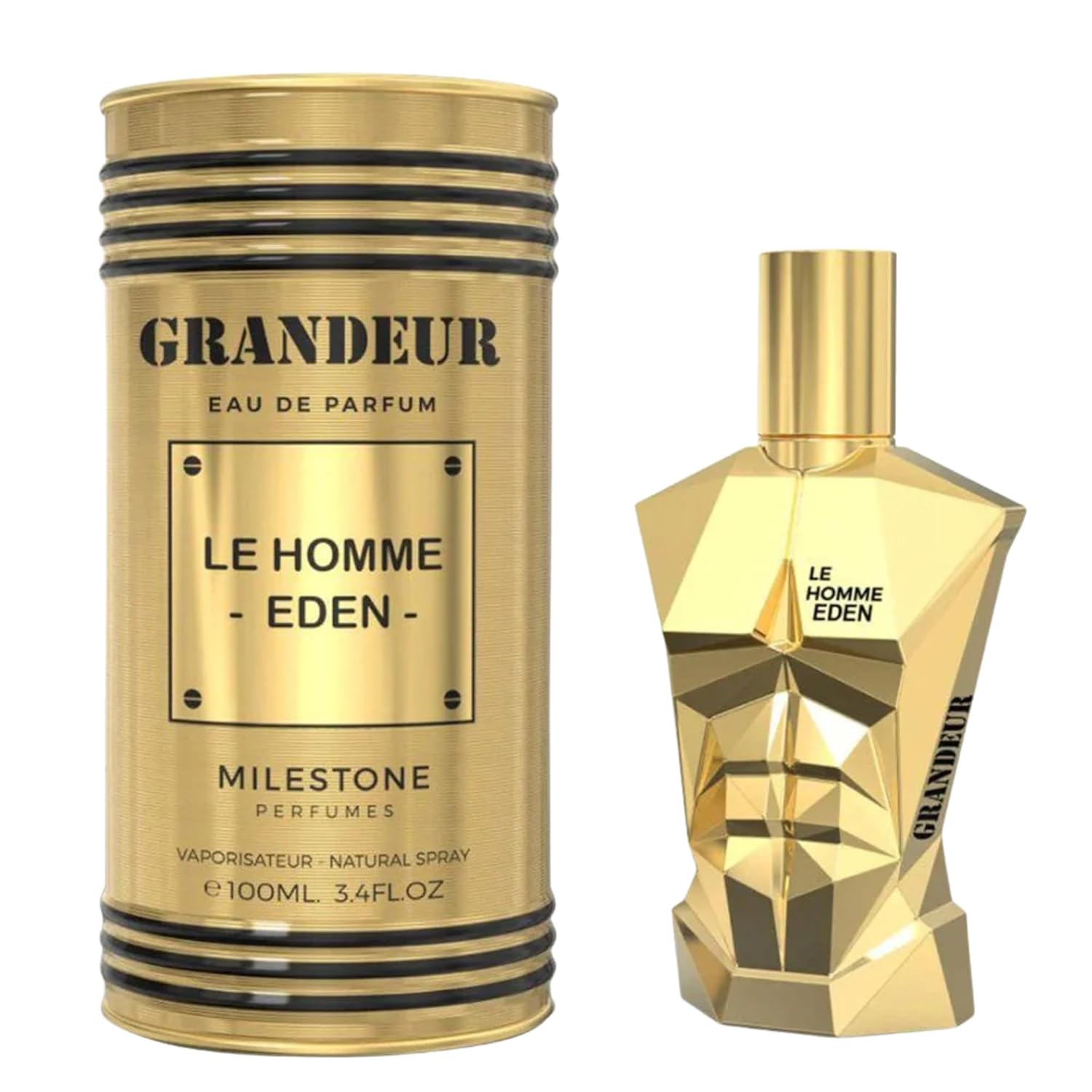 Emper Milestone Grandeur Le Homme Eden Eau de Parfum Spray, 3.4 Fl Oz (100 ml)