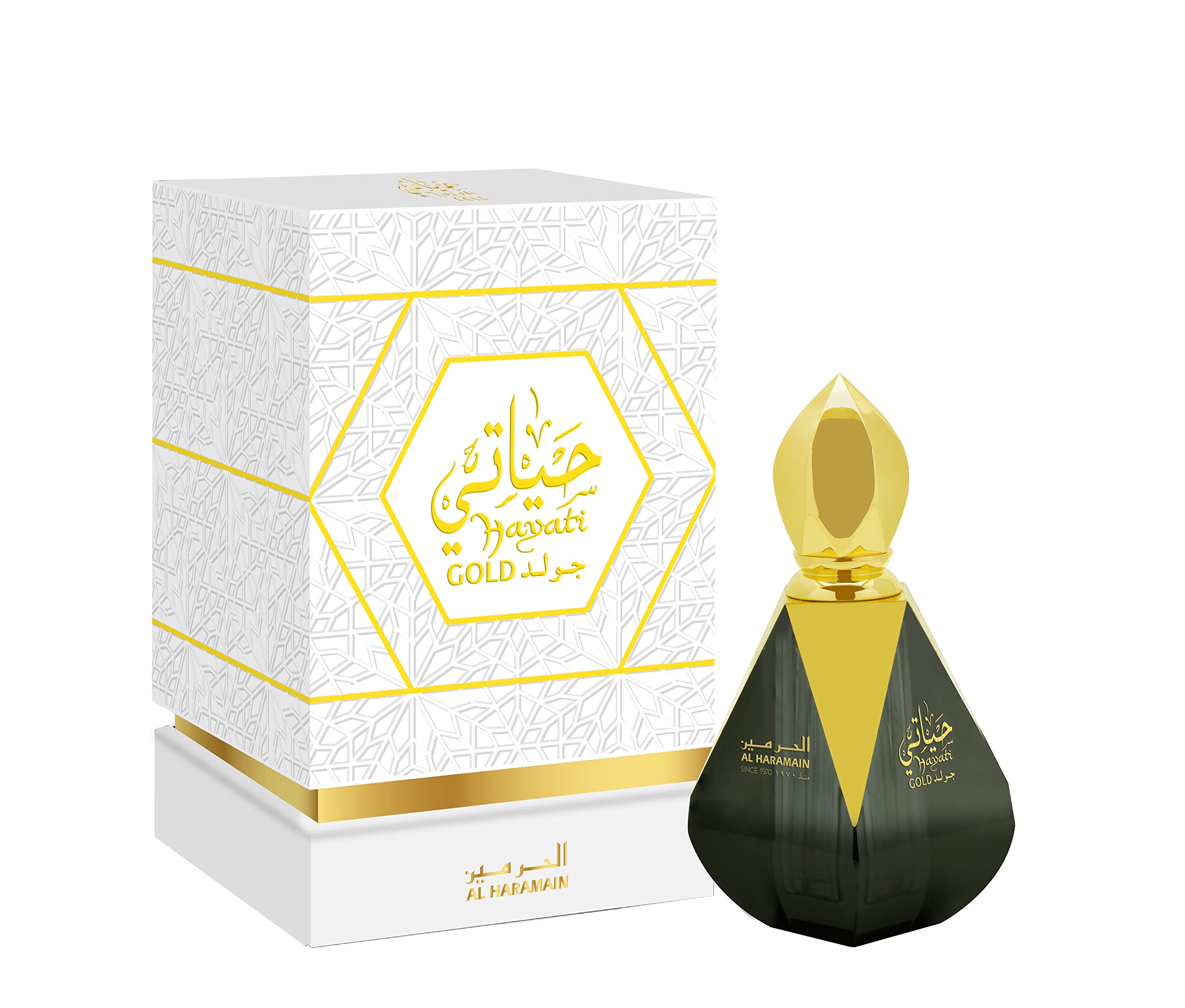 Al Haramain Hayati Gold Concentrated Perfume Oil Unisex Floral Musky Scent 12 ml