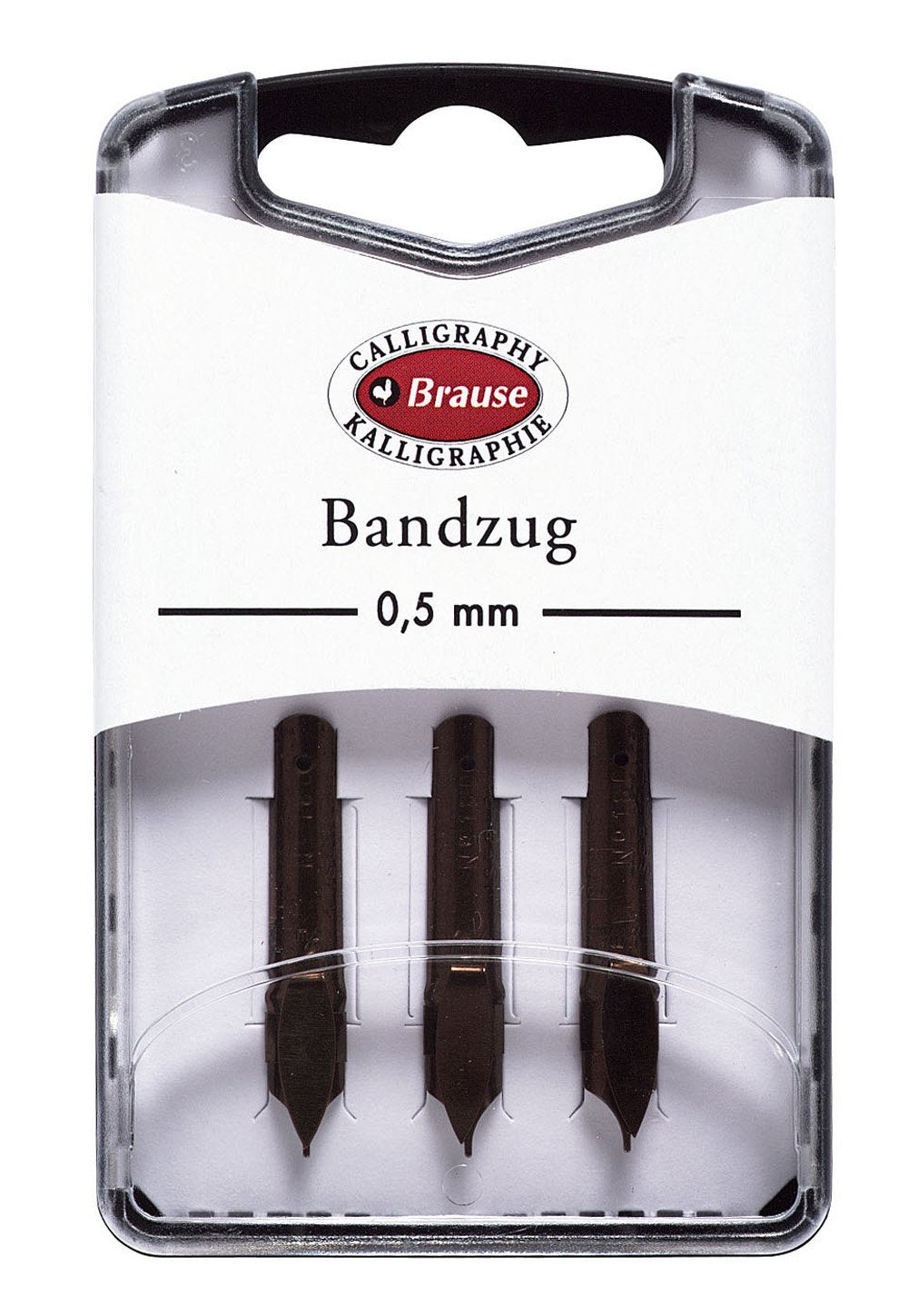 Brause Bandzug Calligraphy Nibs - Box of 3 nibs - 0.5 mm