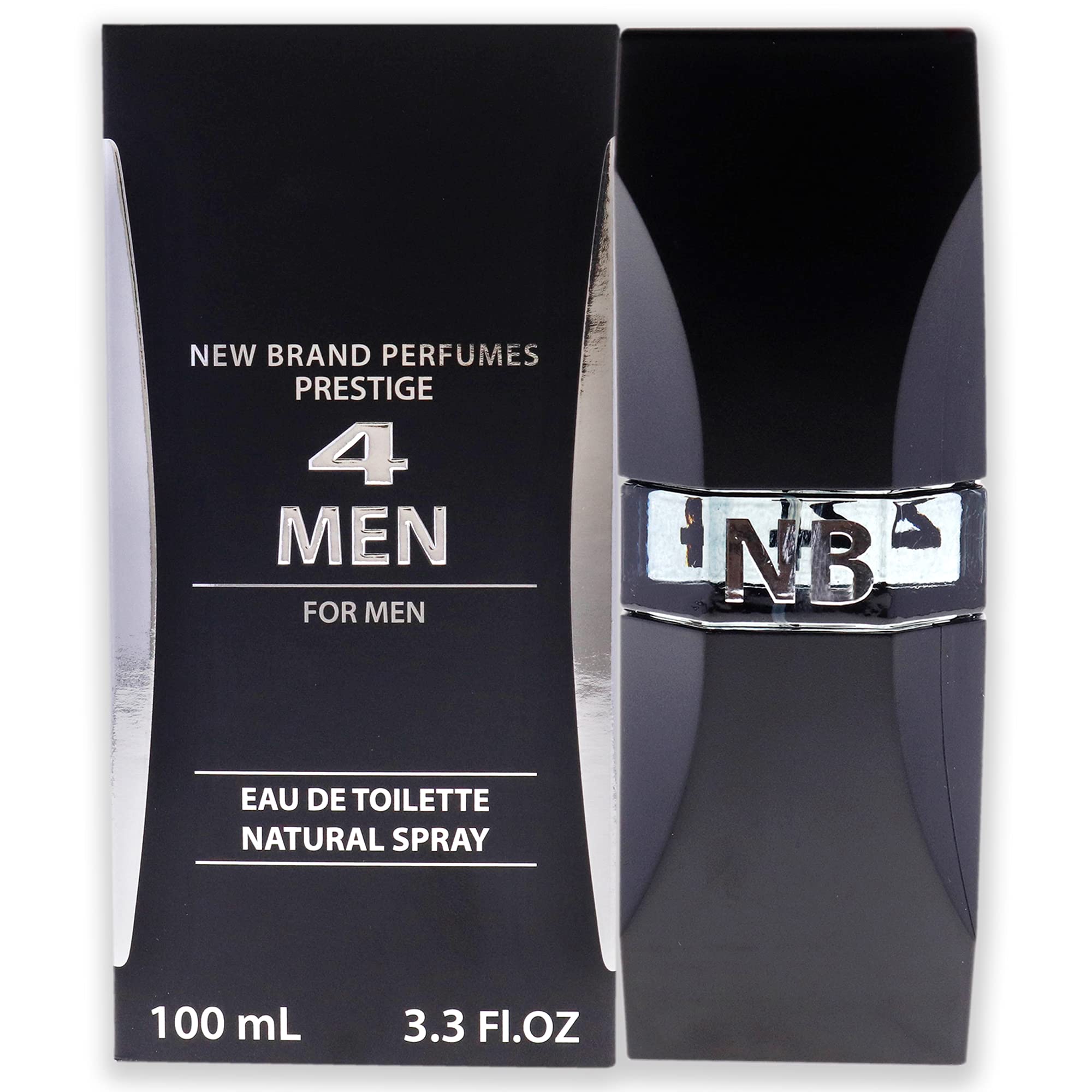 New Brand Prestige 4 Men Eau de Toilette Woody Aromatic Scent 3.3 oz Spray