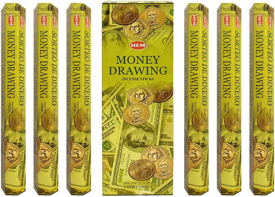 Hem Money Drawing Incense Sticks - 120 Stick Bulk Box (6 Inner Tubes of 20)