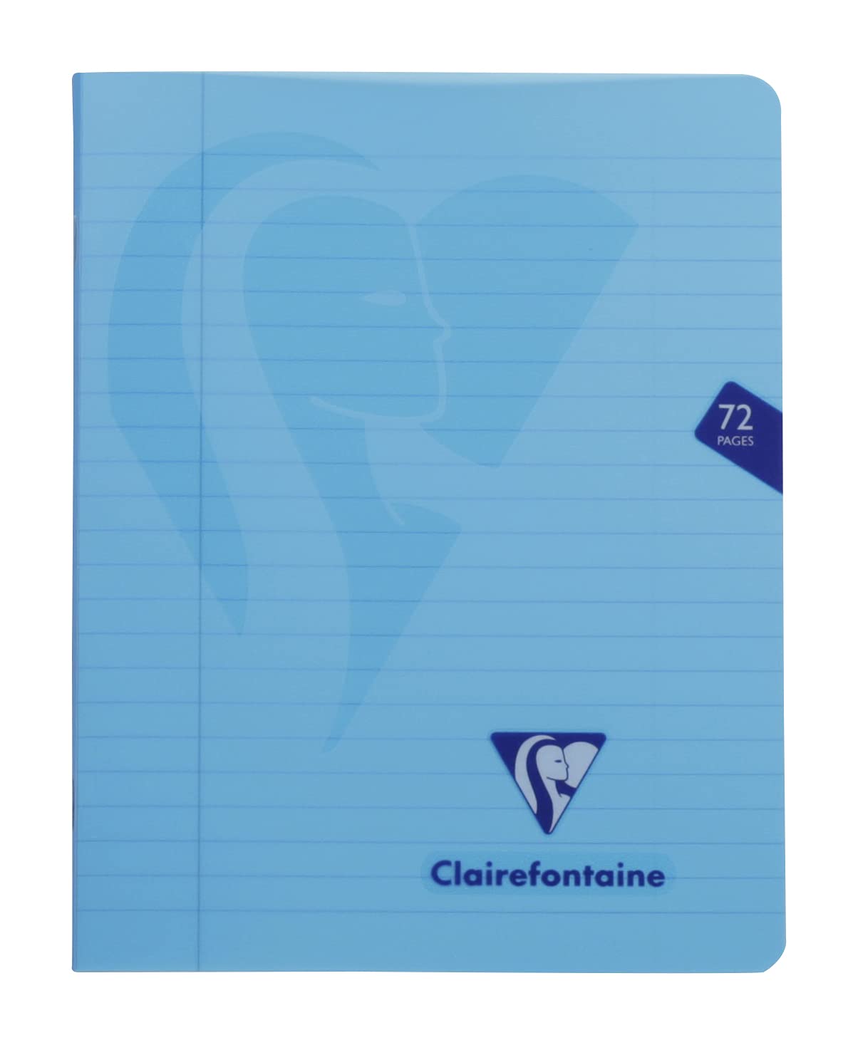 Clairefontaine Mimesys Staplebound Notebook - Lined w/ margin - 36 Sheets - 6 1/2 x 8 1/4 - Assorted Colors