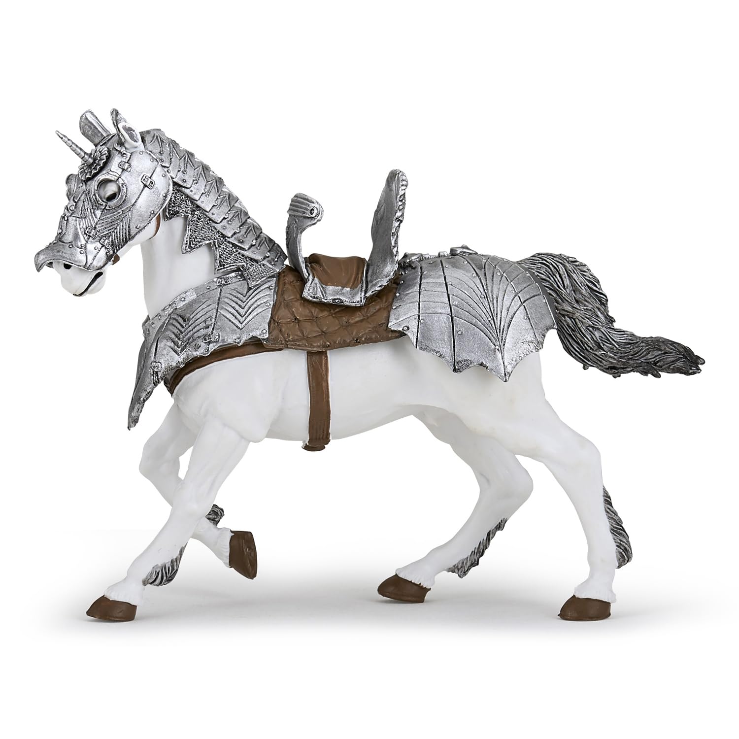 Papo Horse In Armor - Hand Painted Figurine - Heirloom Quality Collectible (39799)