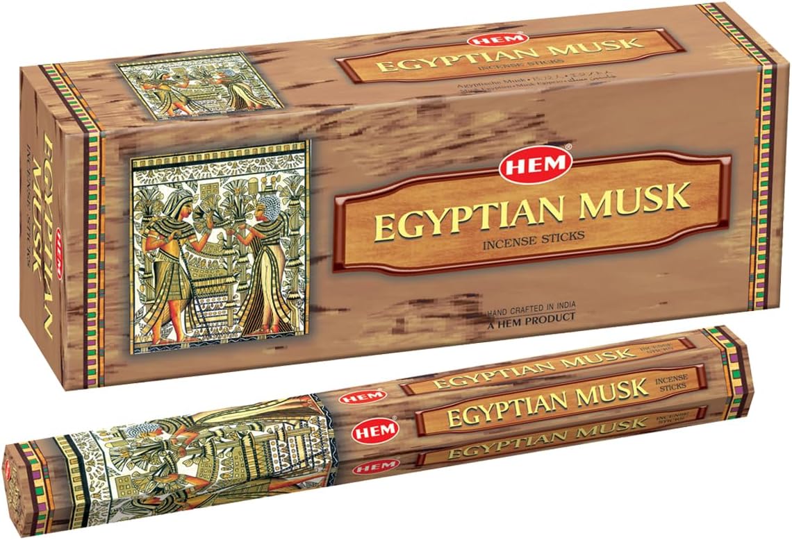 Almizcle egipcio - Caja de seis tubos de 20 gramos - Incienso HEM