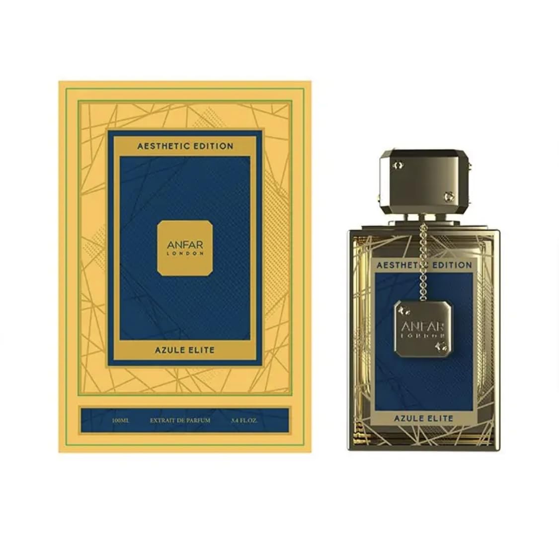 Anfar London Azule Elite Extrait de Parfum for Men Woody Floral 3.4 oz Spray