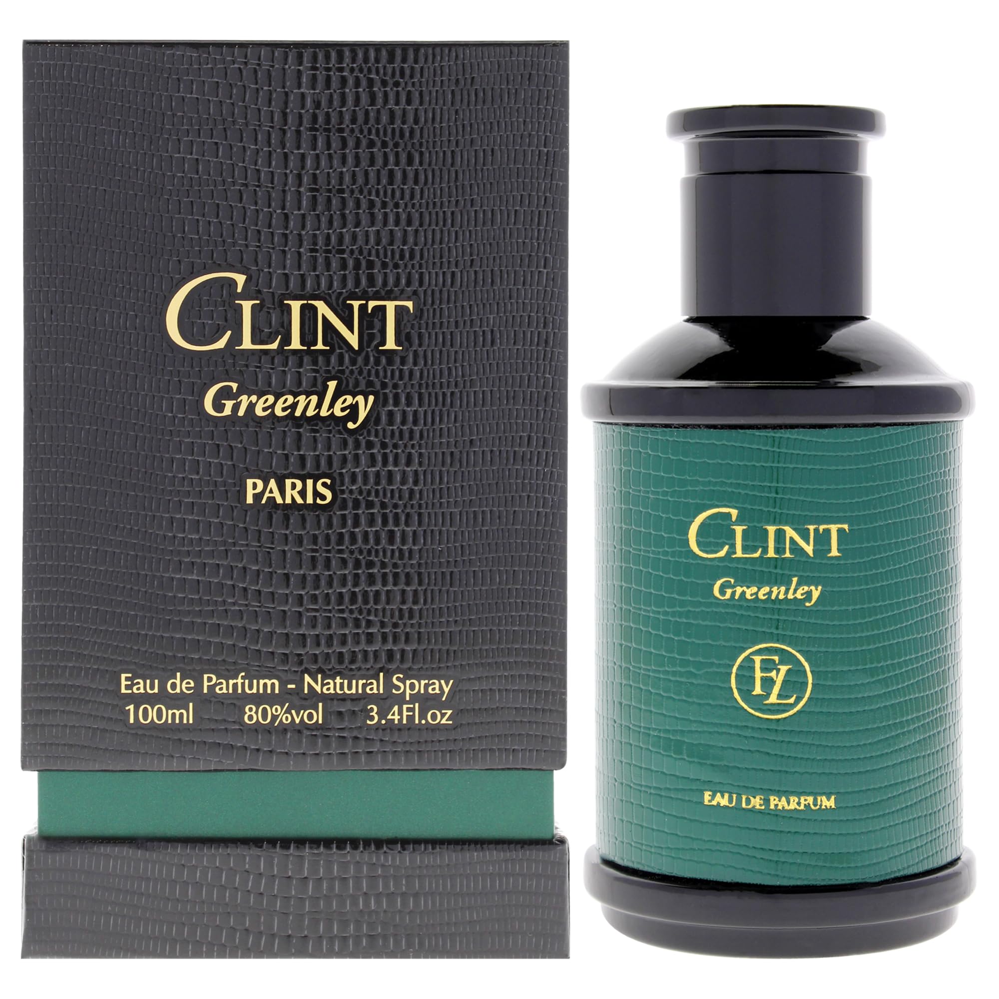 L'Orientale Clint Greenley Eau de Parfum for Men, Aromatic Citrus Woody Fragrance with Bergamot Ginger Tea and Woods, 3.4 oz Spray